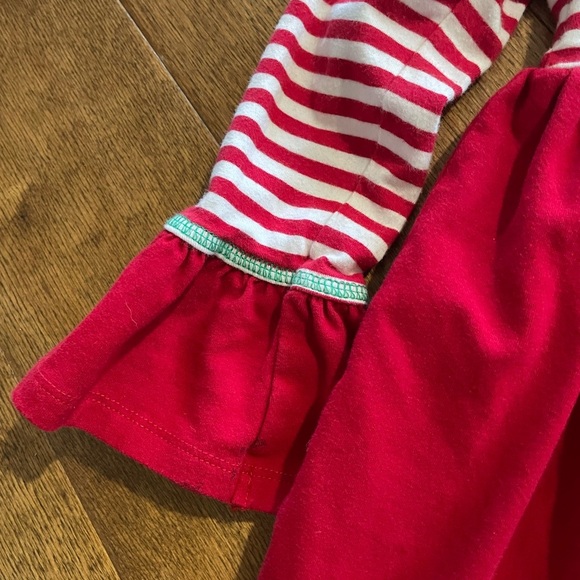 Bonnie Jean girls dress size 4 t red white Christmas - Picture 3 of 6